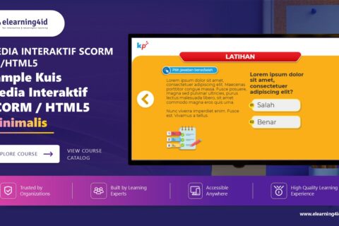 Sample Quiz pada Modul Interaktif Kategori Minimalis