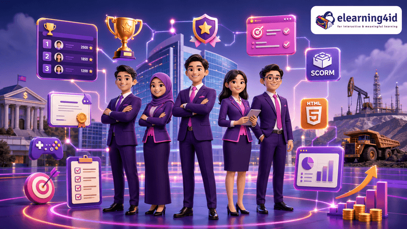 jasa gamification elearning, module gamification, Elearning gamification, modul gamifikasi elearning4id