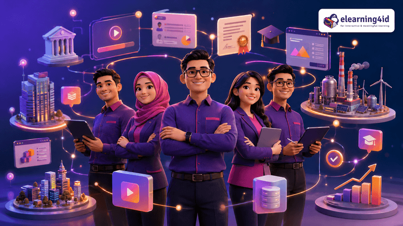 jasa pembuatan e-learning, jasa pembuatan lms, jasa pembuatan modul pelatihan, jasa e-learning platform, elearning solutions, elearning provider elearning4id jakarta